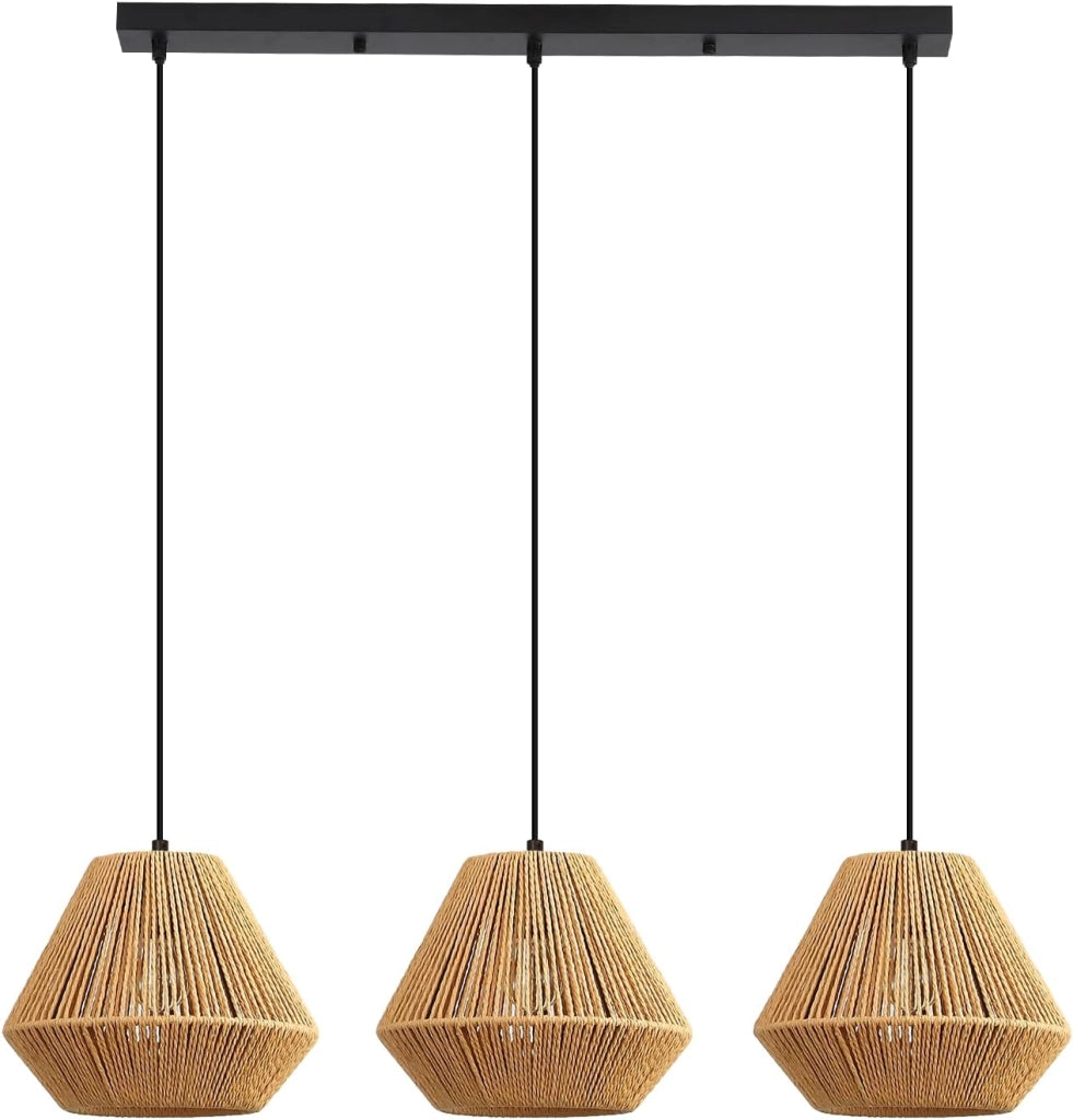 Lampada a sospensione ZMH regolabile retr¨° nera vintage 150 cm E27 Lampadine max. 25 W (lampadina non inclusa)