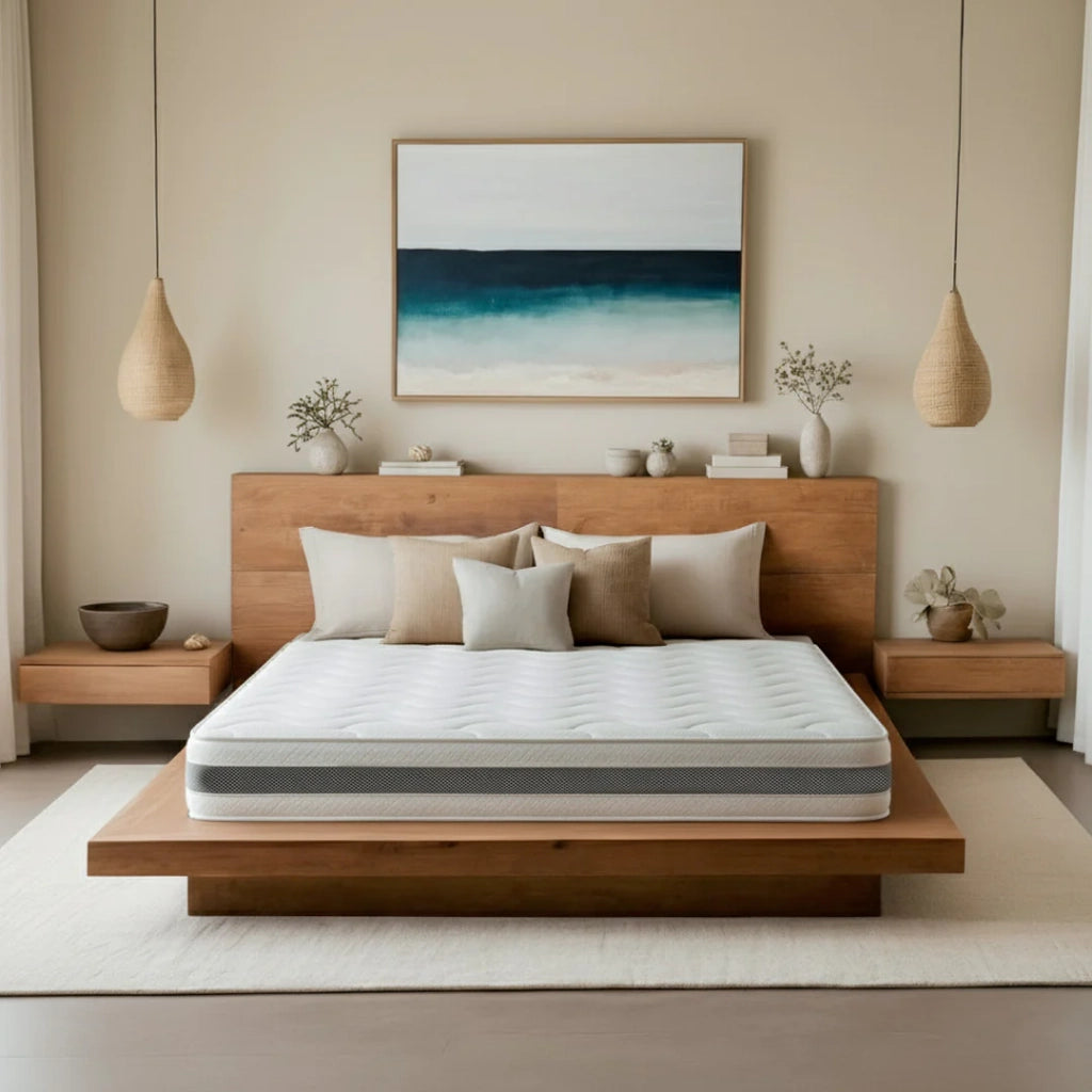 Materasso Singolo 90x190 Waterfoam Termosensibile | Alta Rigidità, Traspirante e Anallergico | Comfort Stabile e Sostegno Ergonomico | Pratico Imballaggio Sottovuoto