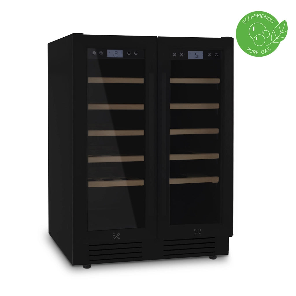 Cantinetta Vino CAVCEDB42 42 Bottiglie Dual Zone da incasso Nera