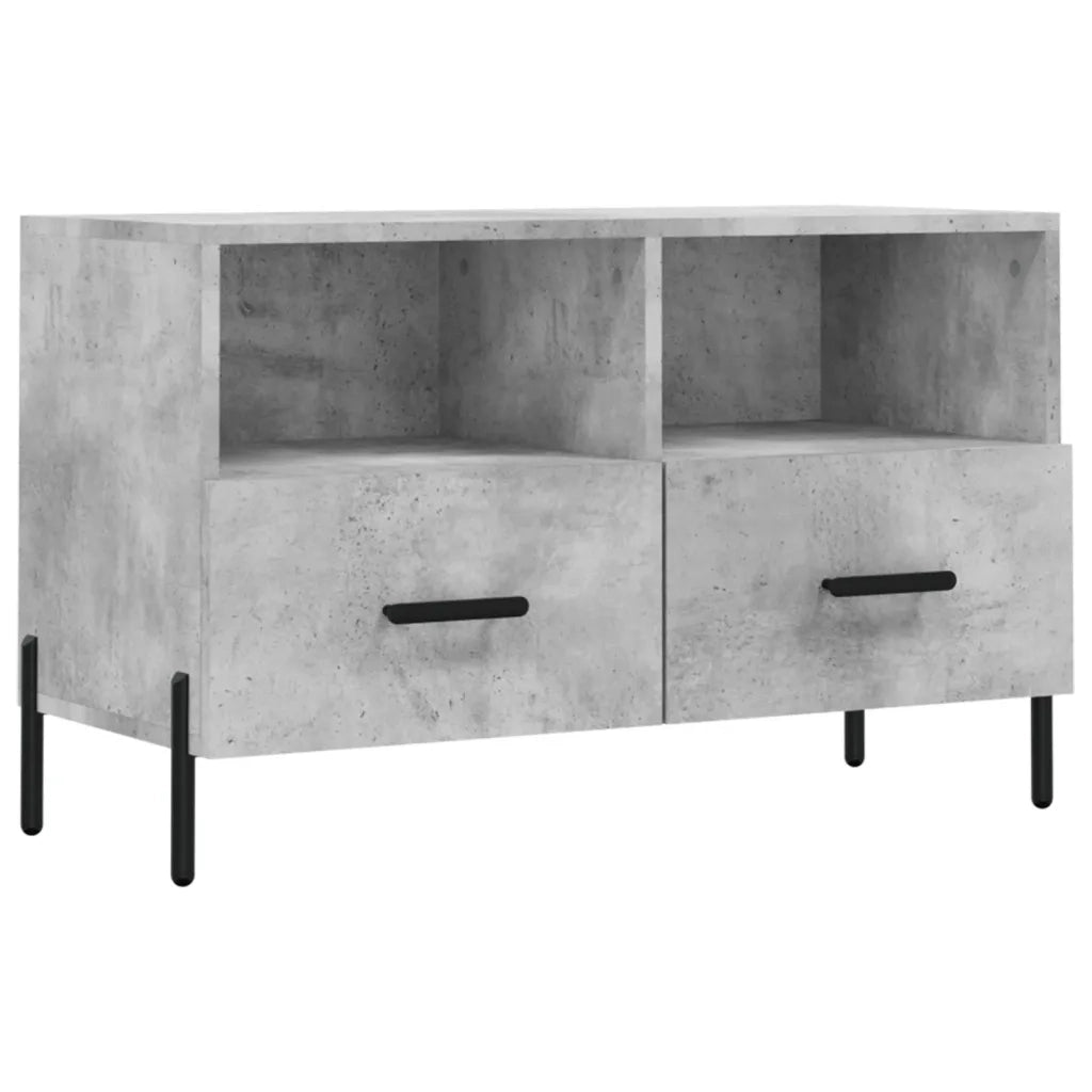 Mobile per TV Grigio Cemento 80x36x50 cm Legno Multistrato 828984