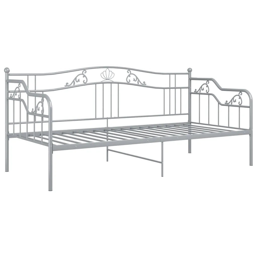 Telaio Divano Letto Grigio in Metallo 90x200 cm cod mxl 62227
