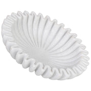Ciotola in marmo bianco 30x30x8h cm