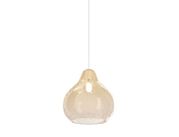 SOSPENSIONE CROMO 2 LUCI SPOSTABILE VETRI GRANDI AMBRA 1191CR-S2 SG-AM