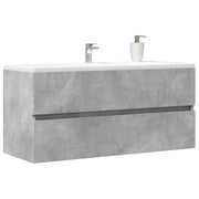 Mobile Lavabo Grigio Cemento 100x38,5x45cm in Legno Multistrato