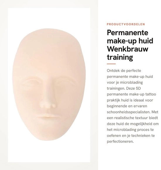 Formazione Permanente del Trucco - Corso di Addestramento per Sopracciglia e Labbra - Pratica di Tatuaggio 5D - Corso di Microblading - Microblading per Linea del Capello - Adatto per Ragazze con Sopracciglia