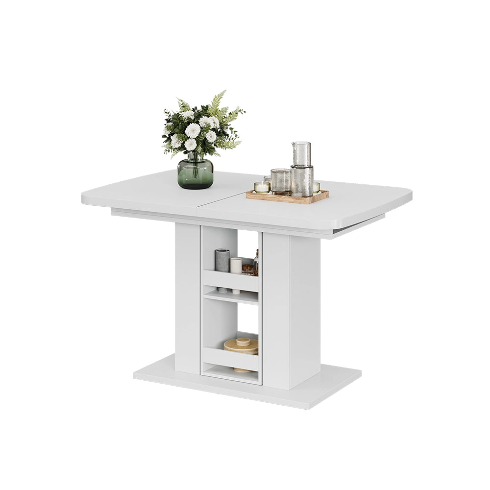 Vicco tavolo da pranzo allungabile Bianco 120 x 80 cm