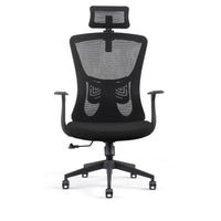 Sedia Poltrona Direzionale da Ufficio in Similpelle Nera