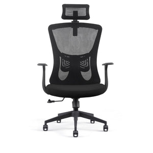 Sedia Poltrona Direzionale da Ufficio in Similpelle Nera