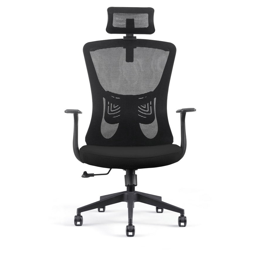 Sedia Poltrona Direzionale da Ufficio in Similpelle Nera