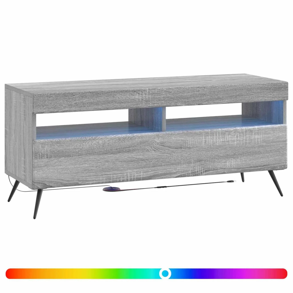 Mobile TV LED Sonoma grigio Legno ingegnerizzato 897651