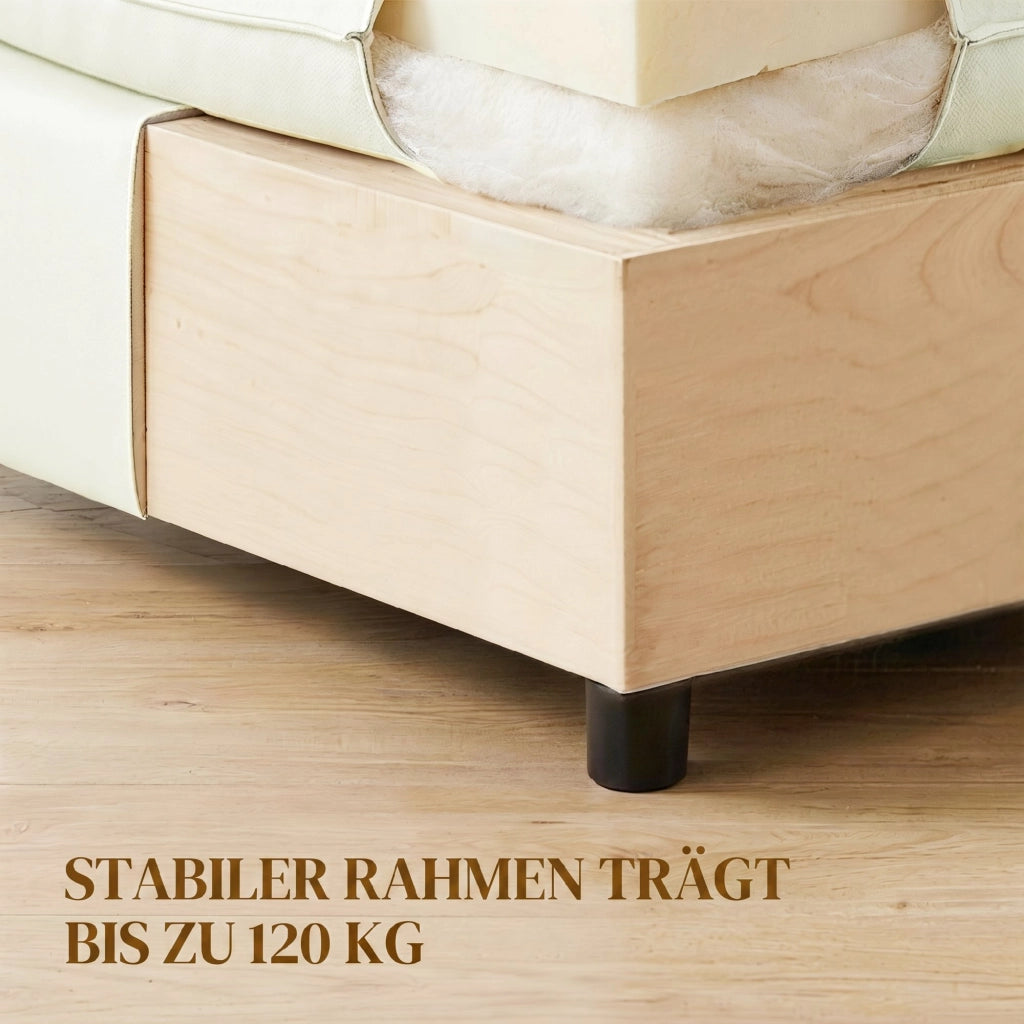 Pouf imbottito ¨C zephmum ¨C crema 75x75x40