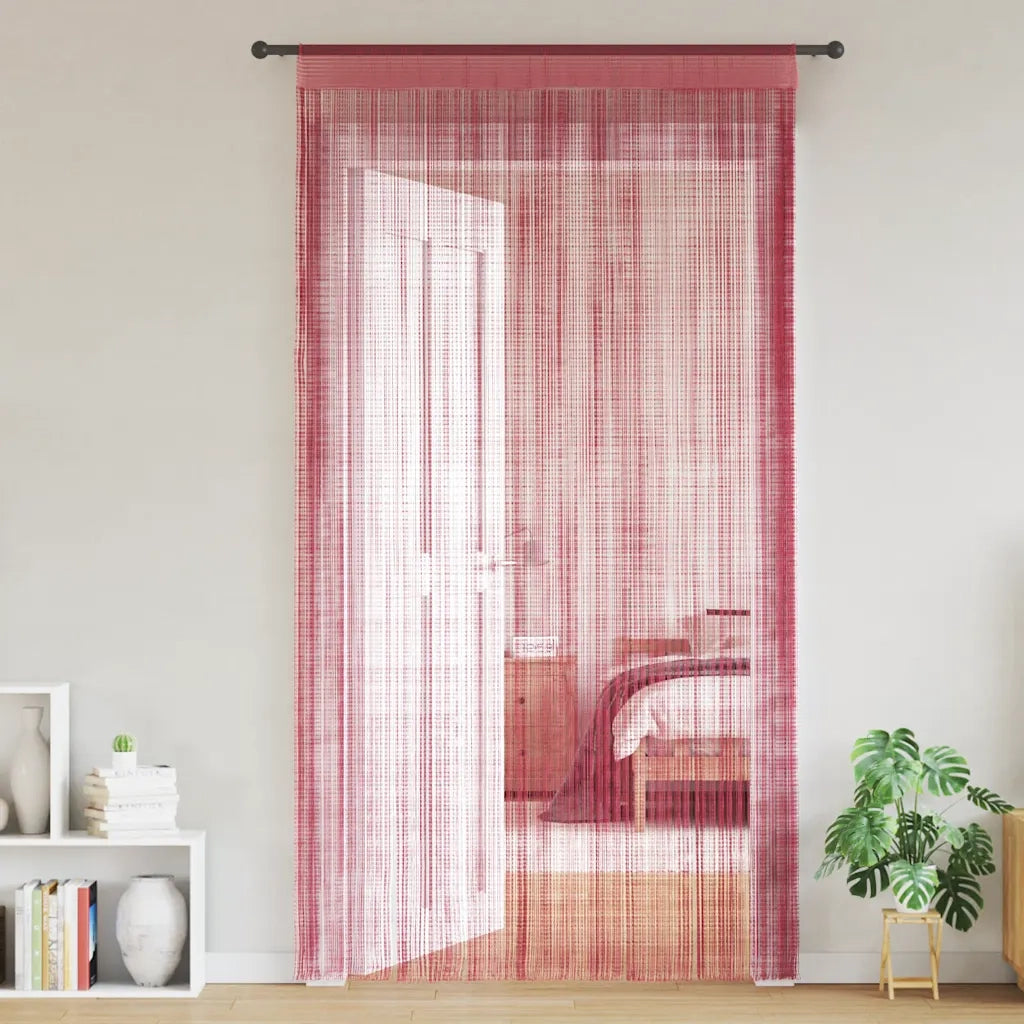 vidaXL Tende a Filo 2 pz Rosa 140x250 cm