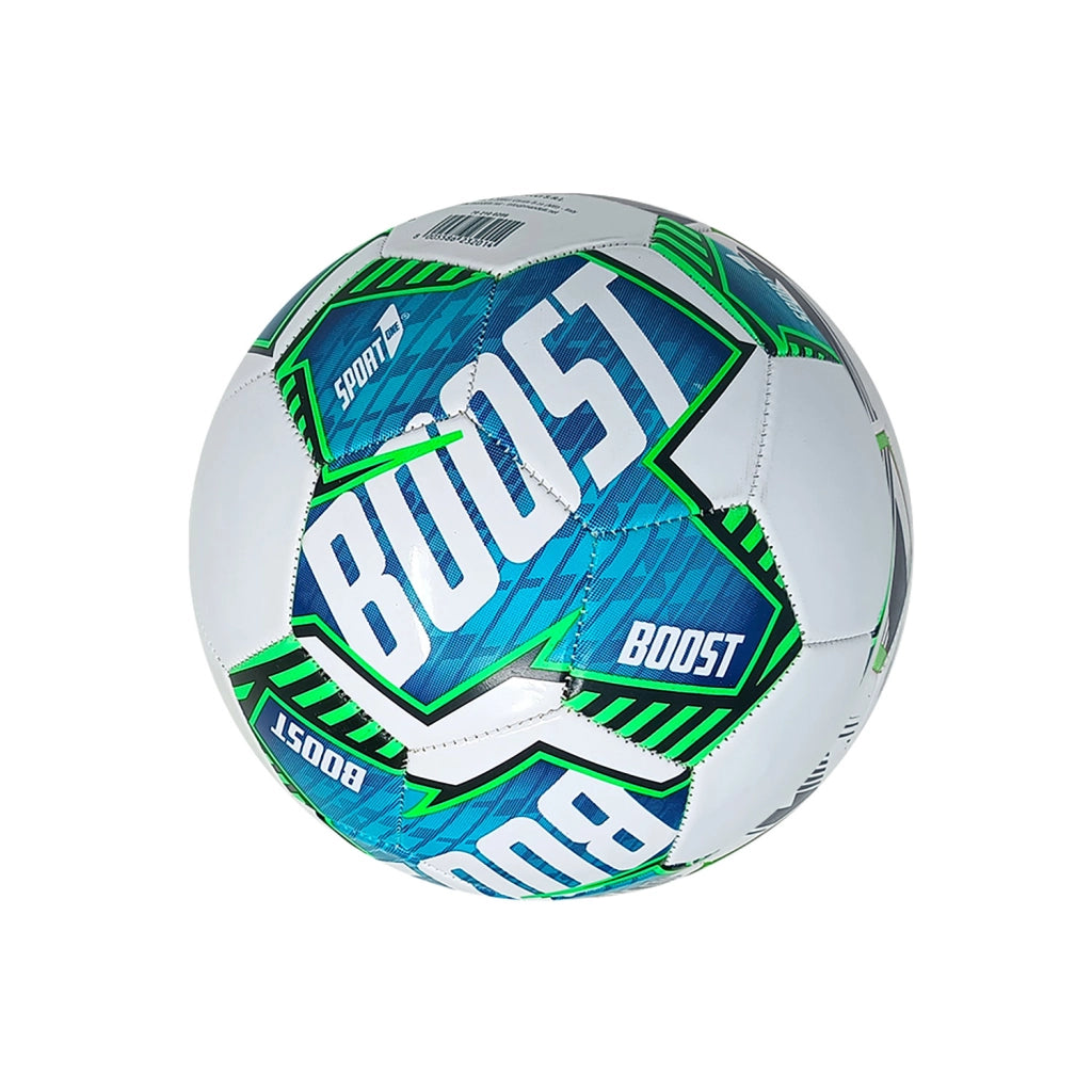 Pallone da Calcio Boost Misura 5 Cuoio Sintetico per Partite Allenamenti Colore Assortito