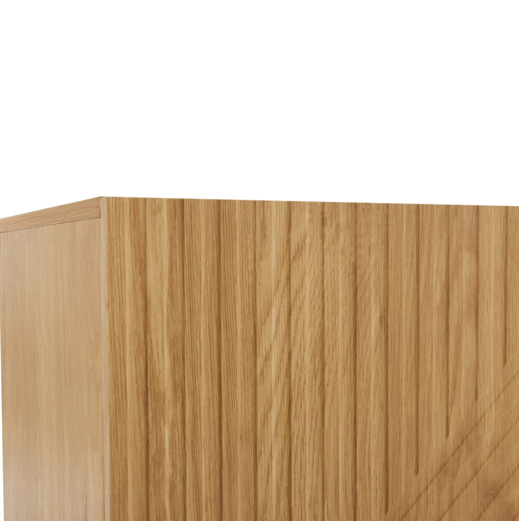 Credenza 100x40x75 cm con ripiano regolabile in truciolare naturale