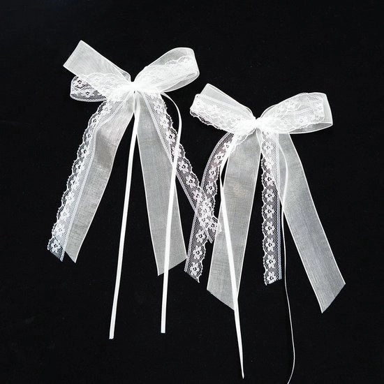 Strisce di organza trasparente con chiffon, pacchetto da 10, decorazioni per matrimonio, regali e festa, dimensioni 12 x 18 cm, strisce decorative