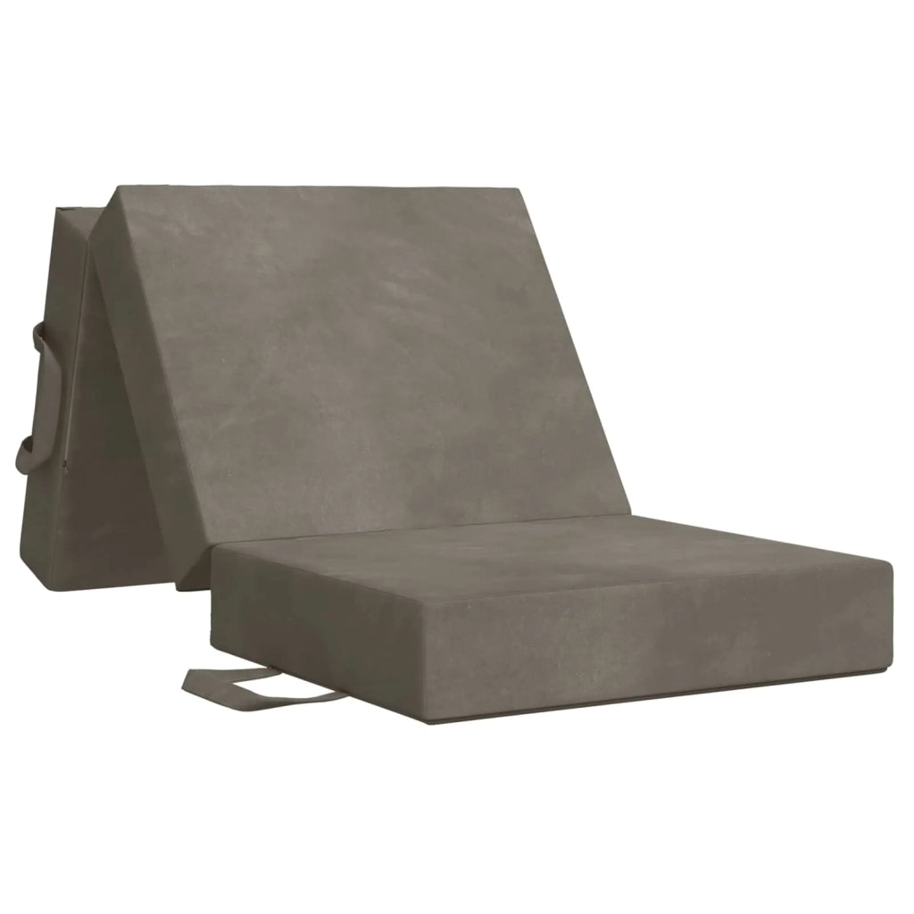 Divano Letto Pieghevole 90 x 67 x 45 cm Grigio Chiaro 900191