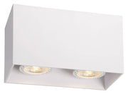 Faretto soffitto Lucide Bodi 2xGU10 bianco alluminio