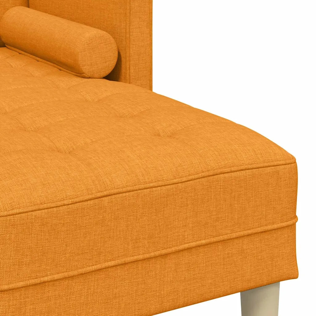 Set di Divano | Divano da soggiorno | Sofa con cuscino Giallo Scuro Poliestere