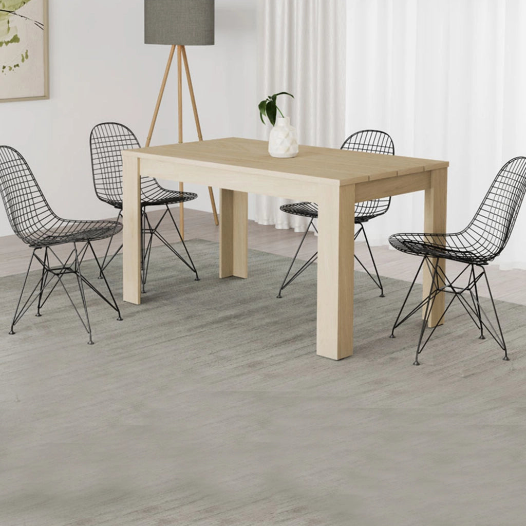Luarca, Tavolo Fisso 6 Posti, 135x80x76h cm Marrone Rovere