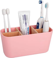 Organizzatore bagno con tenuta in bambù e 5 contenitori, rosa 

Modello: Allecto plus 
Codice prodotto: 123456