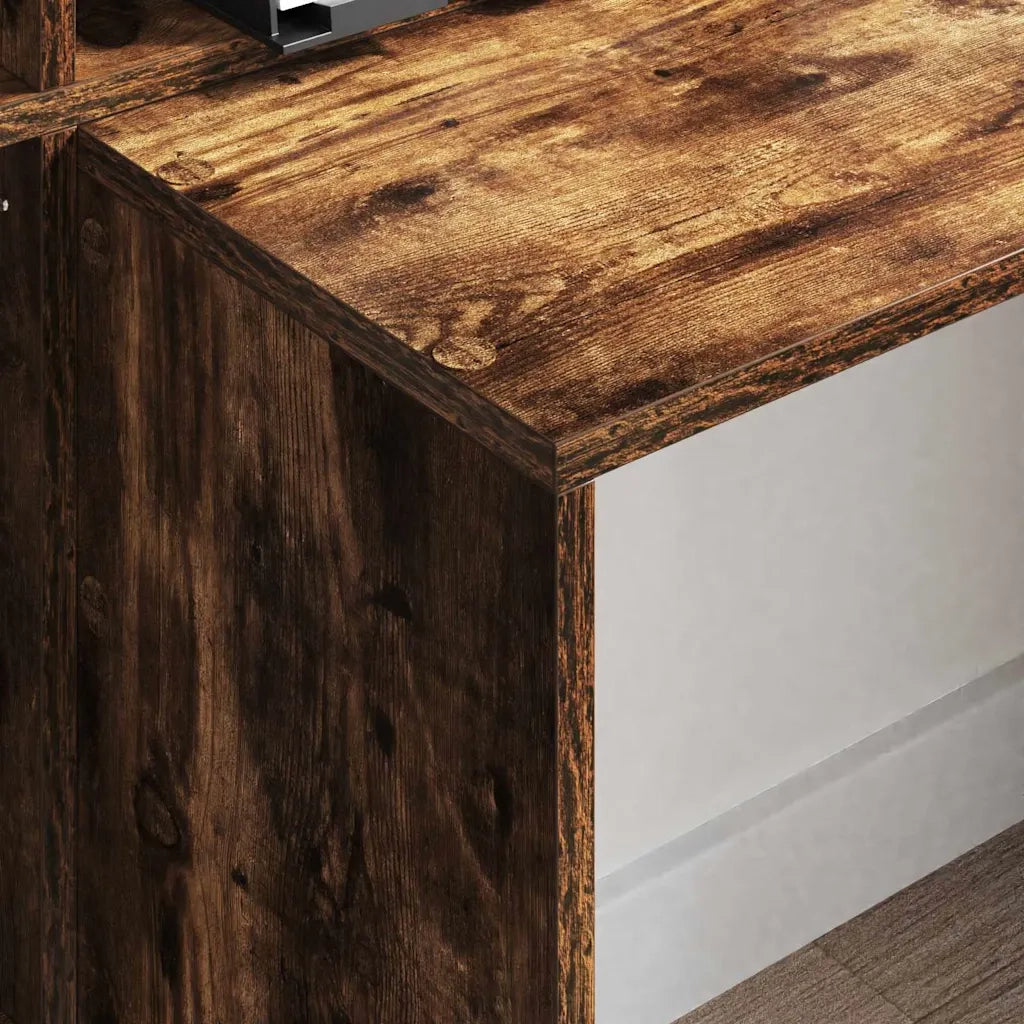 Scrivania Rovere fumé 138,5 x 55 x 143 cm Legno ingegnerizzato 3337253