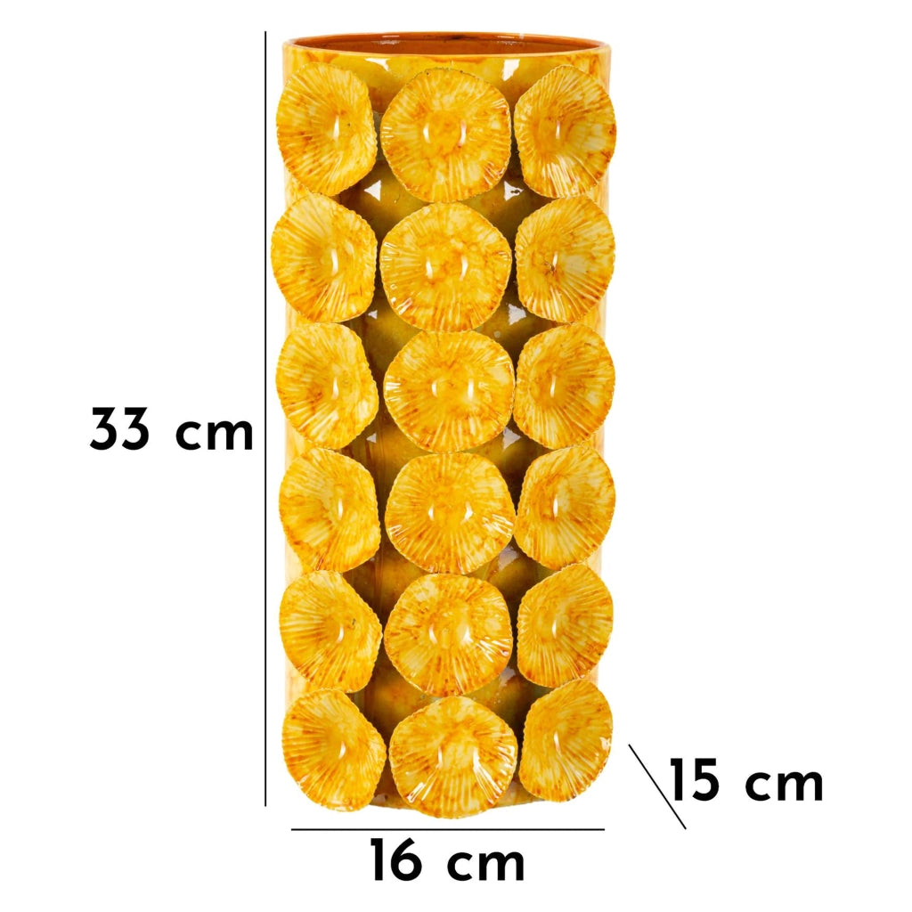 Barini, Vaso Disegno Moderno, Giallo