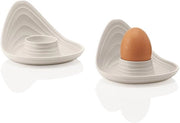 Set di 2 contenitori per uova - pratico e sostenibile - realizzato con plastica riciclata
