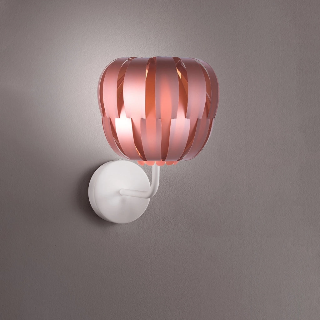 Applique Moderna Queen Polilux ® Pink Metal E Metallo 1 Luce E27
