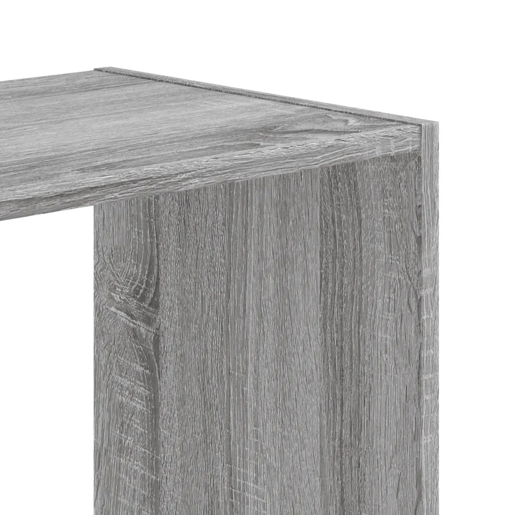 Libreria-Scaffale per Libri-Mobile di Stoccaggio Grigio Sonoma 68,5x32x68,5 cm in Legno Multistrato