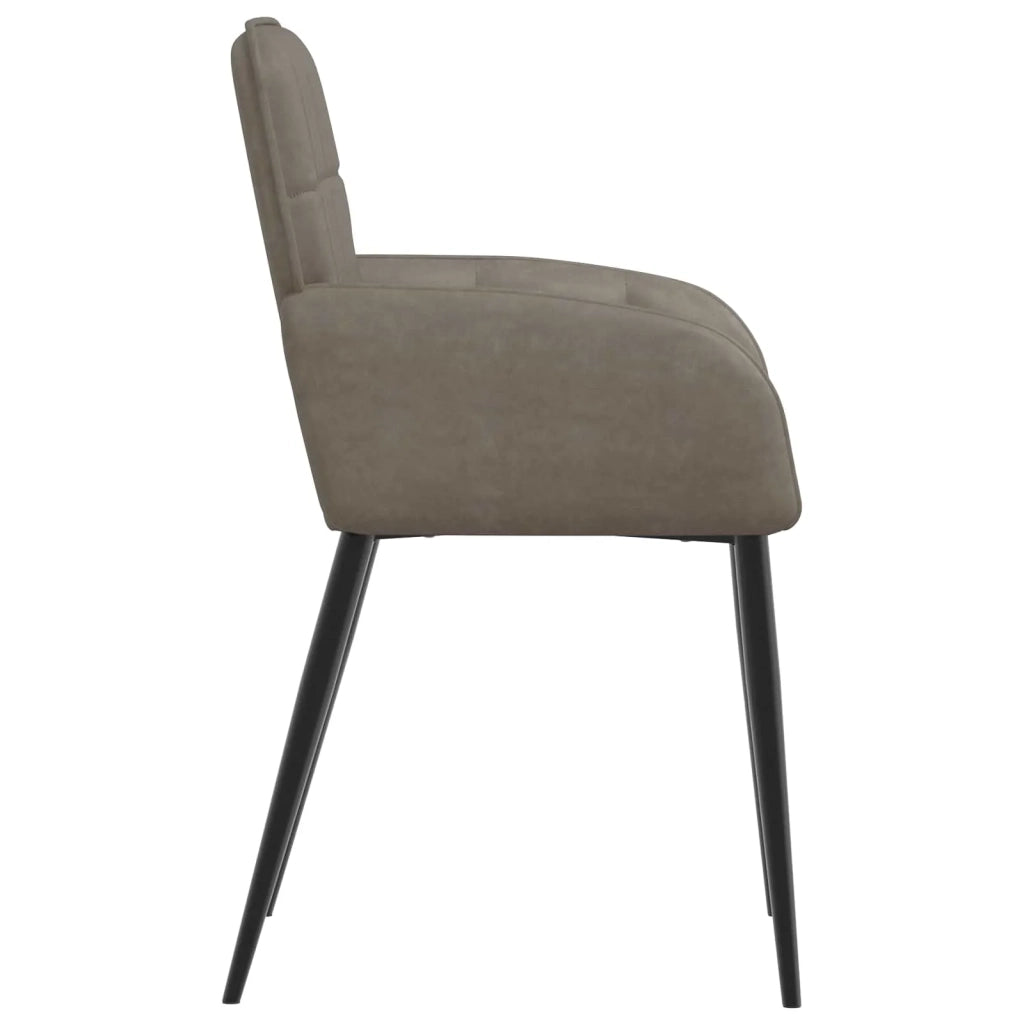 Sedie da pranzo 4 pcs Similpelle Grigio 56,5 x 50 x 86 cm 3428187