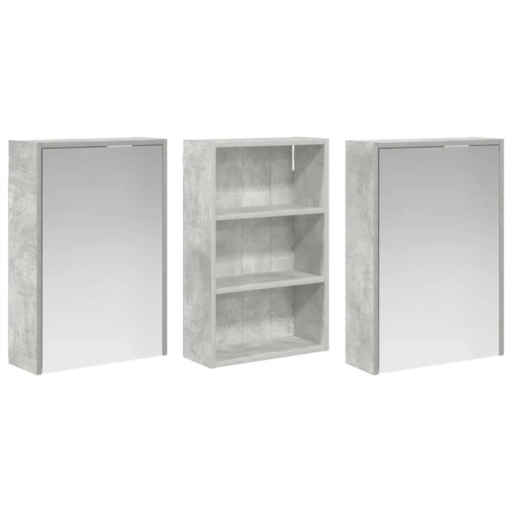Set di Armadi da Bagno 3 pz 126 x 16 x 62.5 cm 3403827