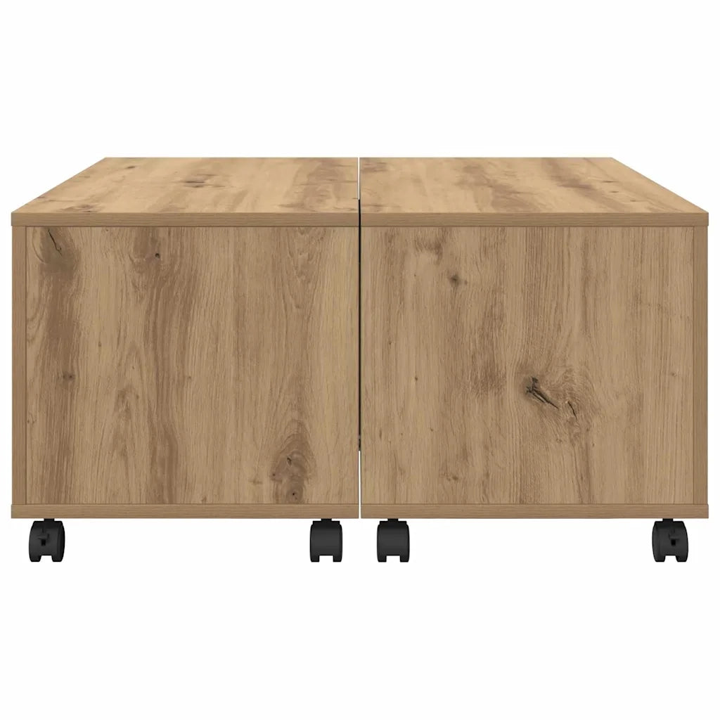 Tavolino da salotto Rovere artigianale 75 x 75 x 38 cm 875481