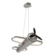 Lampada a sospensione bambini FOKKER LED 28W grigia Lucide