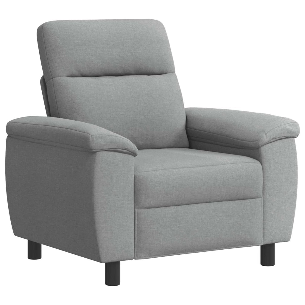 Set di divani 3 pcs Grigio Chiaro Tessuto 3430643