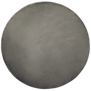 Tappeto Grigio Scuro Viscosa Rotondo 140 cm Trapuntato a Mano pelo corto Moderno