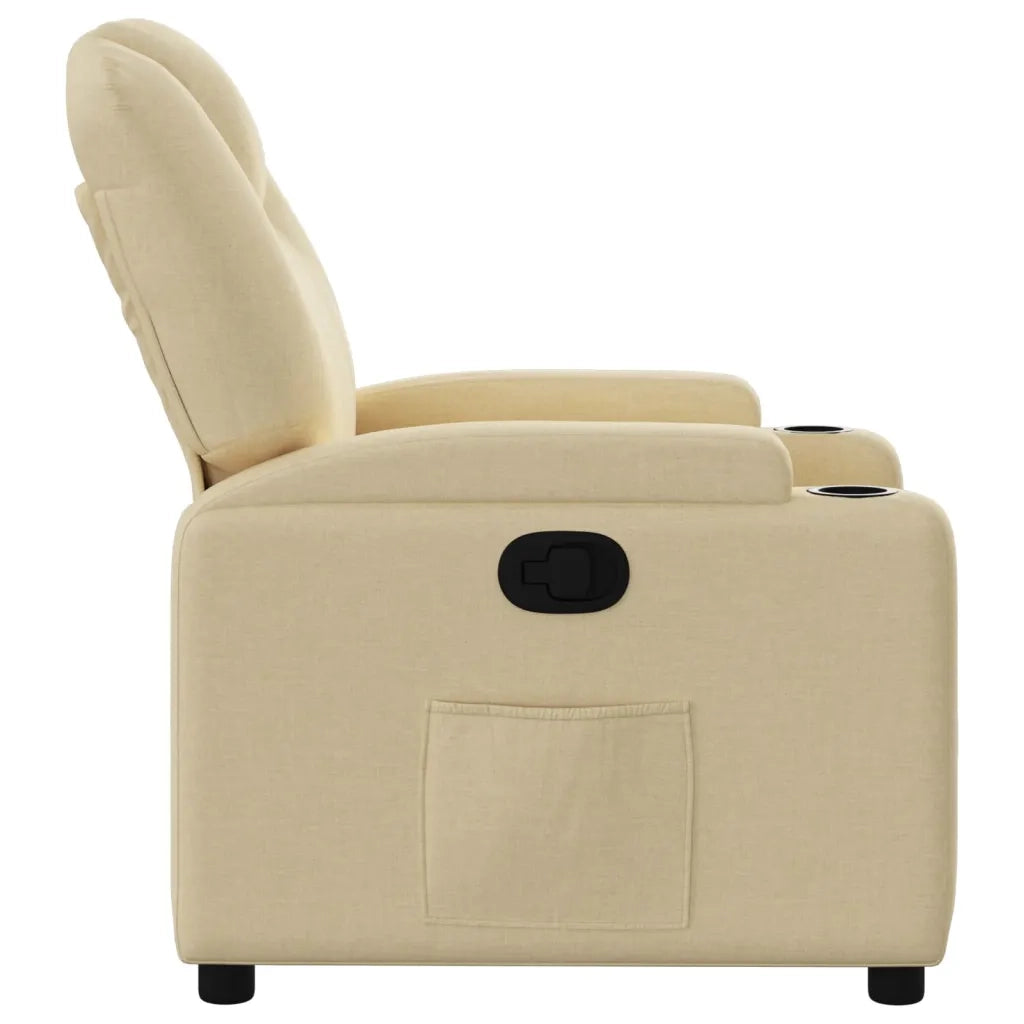 Poltrona Reclinabile in Tessuto Crema 372374