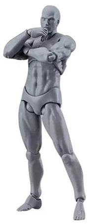 Mannequin Figura Mobiliabile per Disegno - Decorazione Ufficio - Materiale PVC Duraturo - Azioni Adattabili - Con Supporto