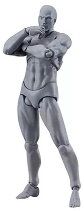 Mannequin Figura Mobiliabile per Disegno - Decorazione Ufficio - Materiale PVC Duraturo - Azioni Adattabili - Con Supporto