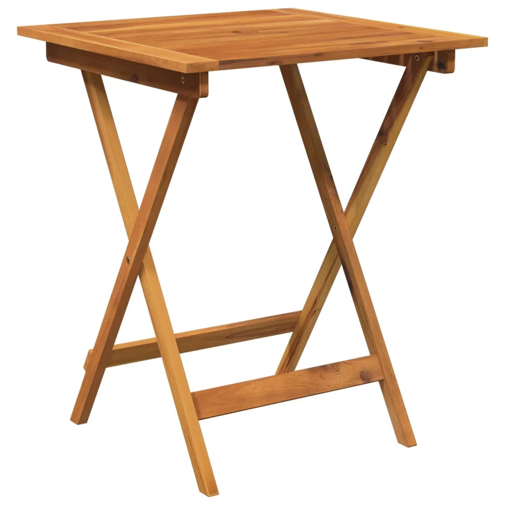 Set da Pranzo da Giardino 3 pz Pieghevole in Massello di Acacia cod mxl 43612