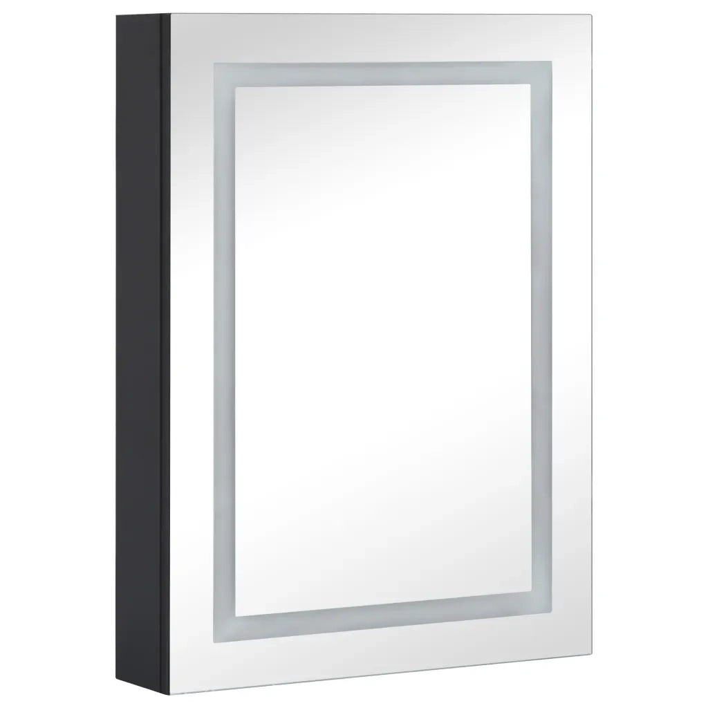 Armadietto Bagno con Specchio e LED-Mobiletto a specchio 50x13x70 cm