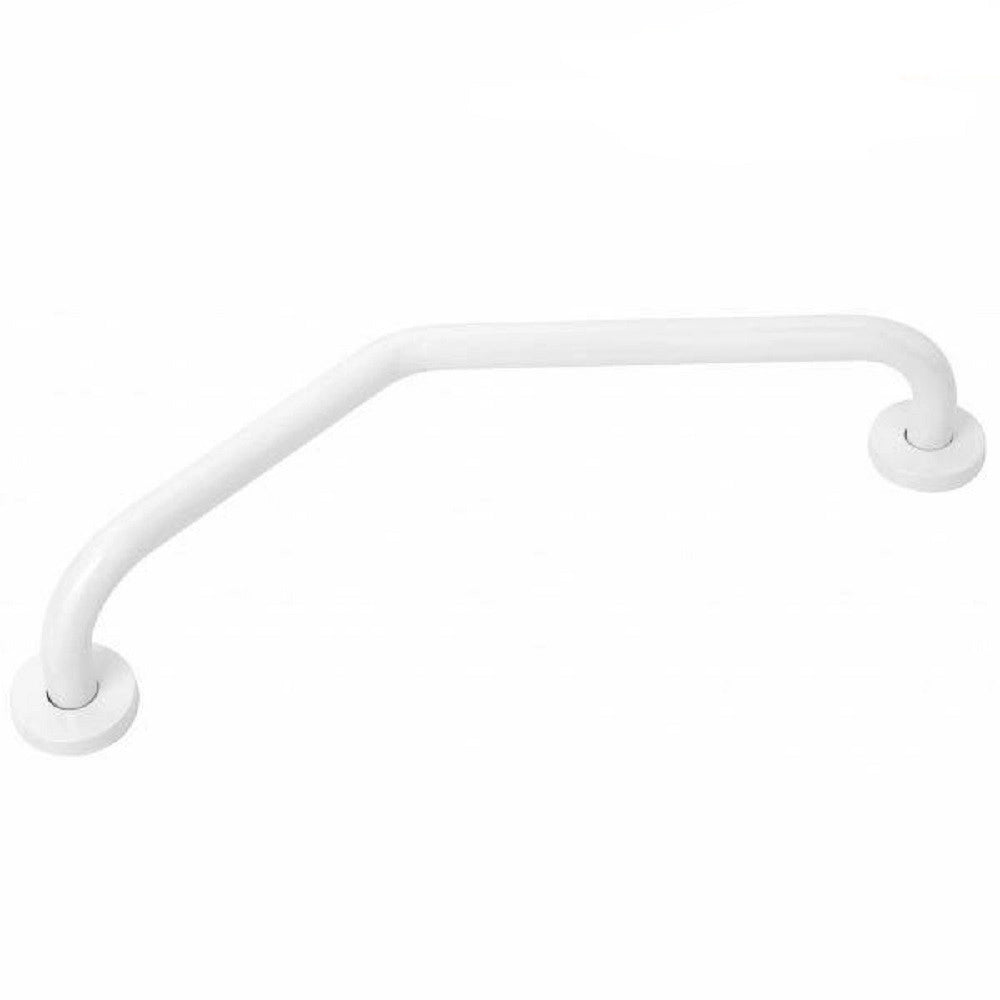 Trade Shop - Maniglione Da Bagno Per Anziani Disabili Acciaio Bianco Antiscivolo 60 Cm -