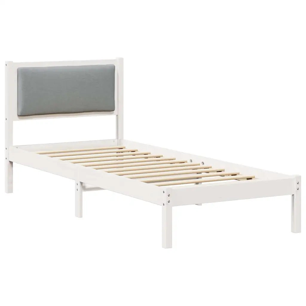 Struttura del letto Grigio chiaro 80 x 190 cm Pino massello 878163