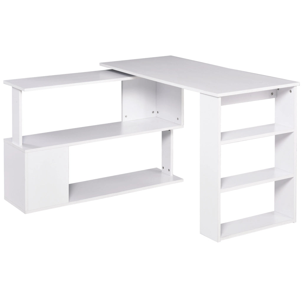 Scrivania Angolare Girevole ¨C zephmum ¨C Bianco 120x110 cm