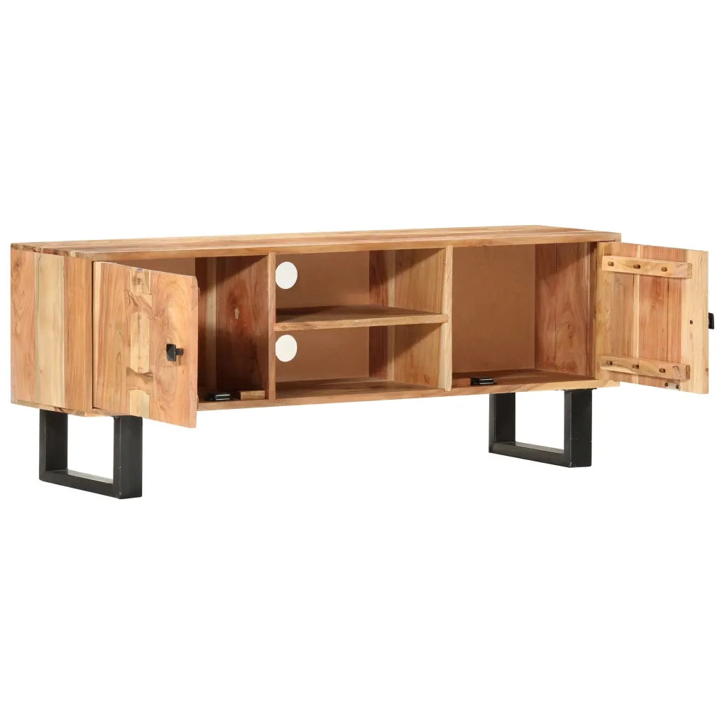 Mobile Porta TV 118x30x45 cm in Legno Massello di Acacia cod mxl 59504