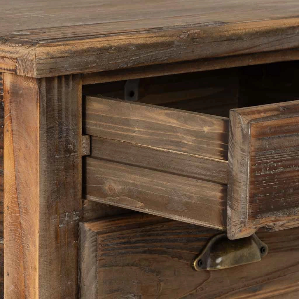 Tavolo in legno con 2 cassetti cm 48,5x38x72,5h