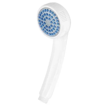 Doccetta monogetto in ABS bianco con ugelli anticalcare