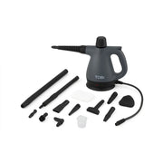 Trade Shop - Pulitore A Vapore Portatile 1500w Con 15 Accessori Per Pulizia Profonda Cucina Bagno Auto -