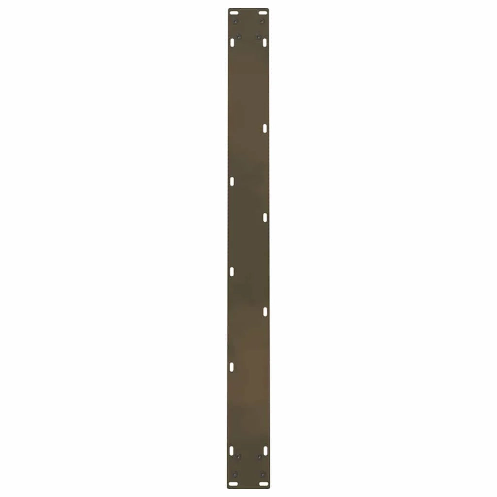 Set di 2 gambe per tavolo da pranzo in acciaio 100 x 72-73 cm design moderno robusto acciaio naturale 02_0057563
