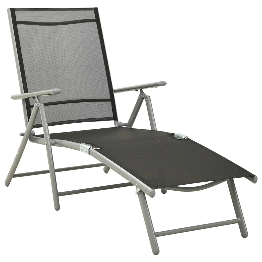 Set da pranzo da giardino per esterni 10 pezzi nero e argento 02_0013569