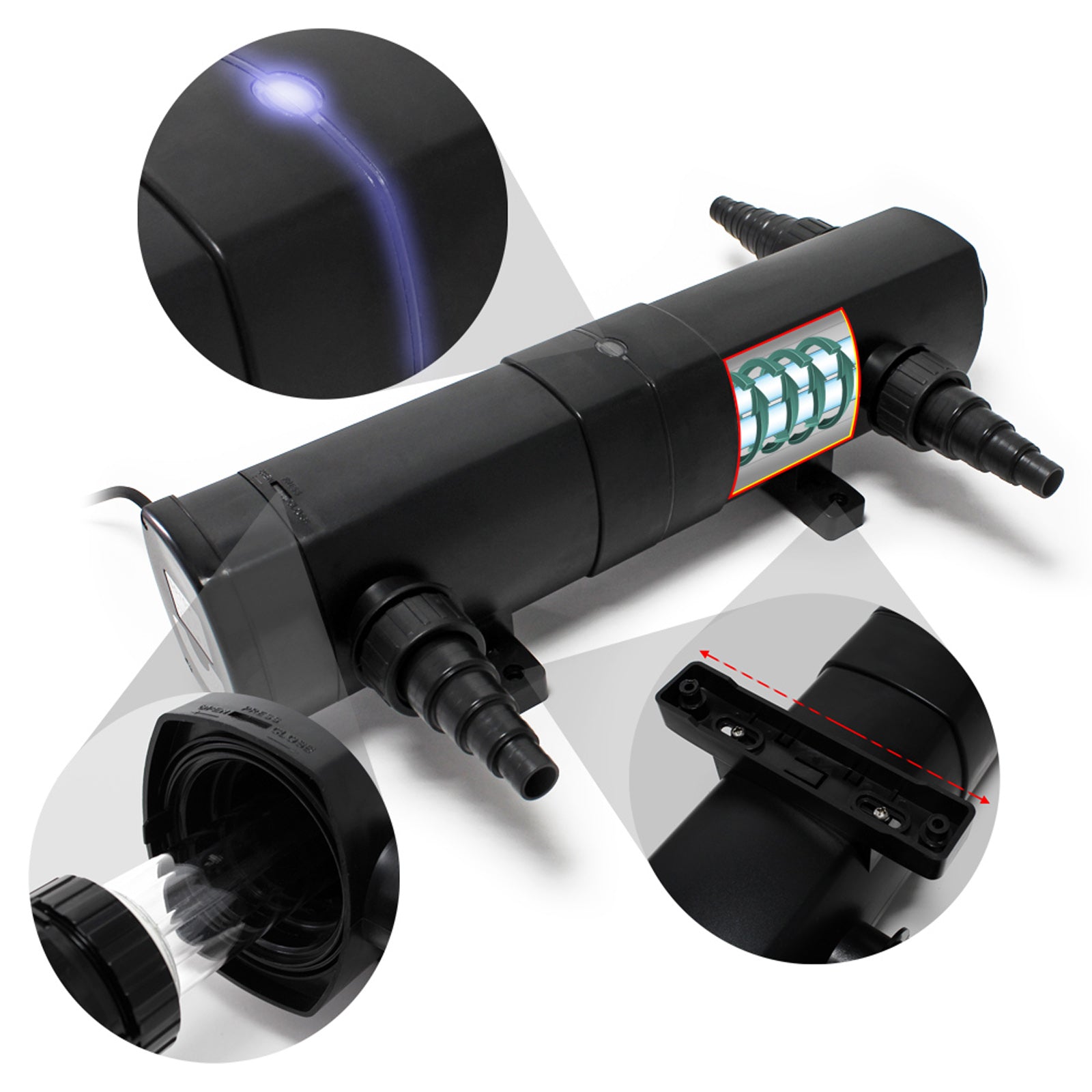 Set per laghetto CBF-350 CUV-224 24W NEO3800 Pompa Tubo